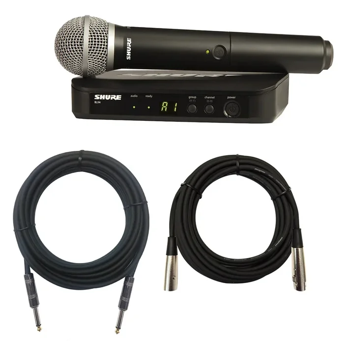 Shure BLX24/PG58-H10 Handheld Wireless Vocal System – CABLE KIT