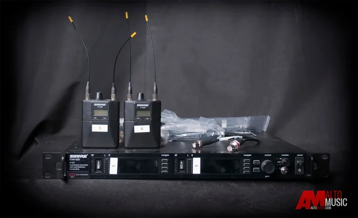 Shure P10TR-J8 PSM1000 Personal Monitor Dual System Without Earphones (P10TR)