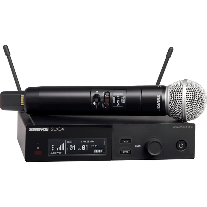 Shure SLXD24/SM58 Digital Wireless Handheld Microphone System – H55 Band