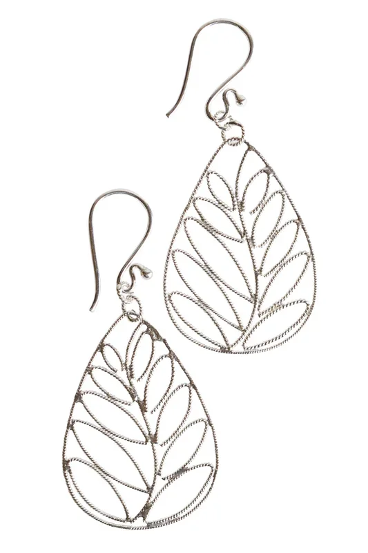 Silver Palms Earrings