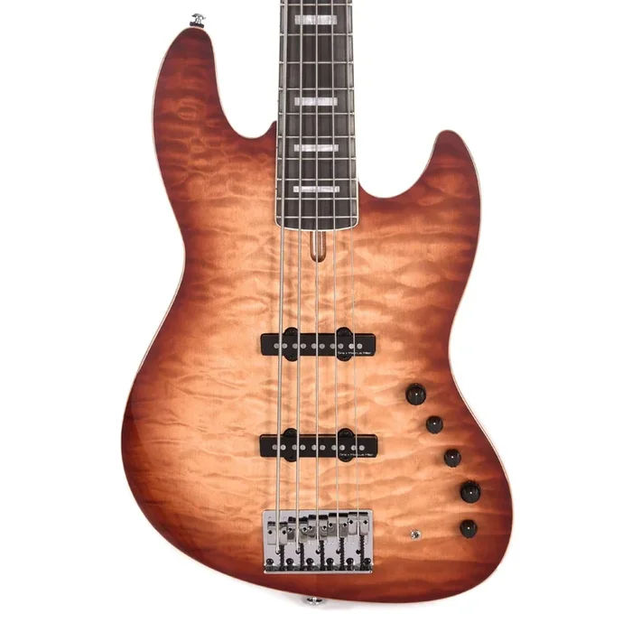 Sire Marcus Miller V9 Alder/Quilted Maple 5-String Brown Sunburst (2nd Gen)