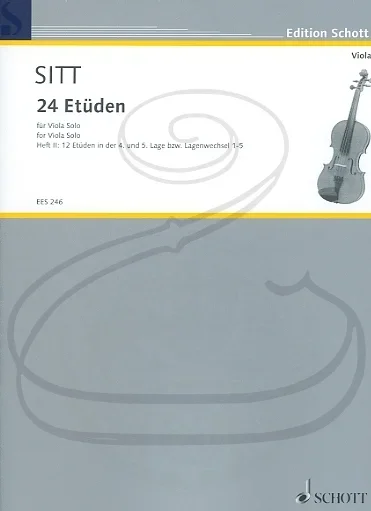 Sitt: 24 Studies, Op.32, Bk.2 (viola) Schott