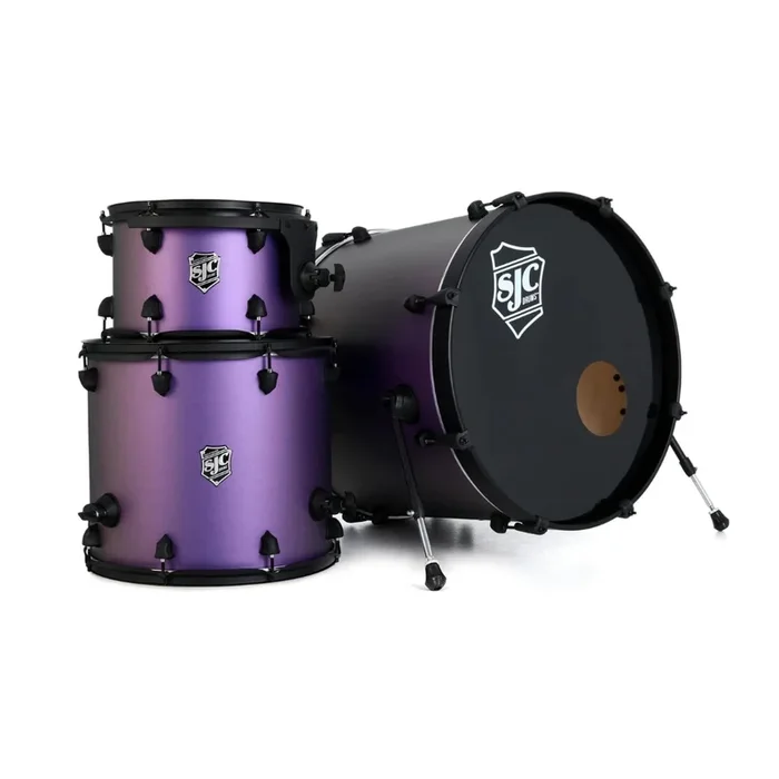 SJC Custom Drums Pathfinder Series 3-piece Shell Pack – Purple Glimmer
