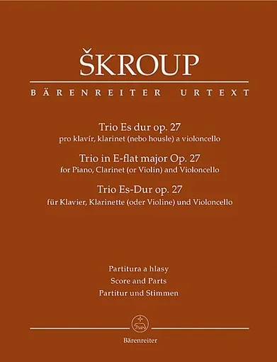 Skroup, Frantisek J.: Clarinet Trio in E-flat maj, Op. 27 (Clarinet/violin, violoncello, piano) Barenreiter