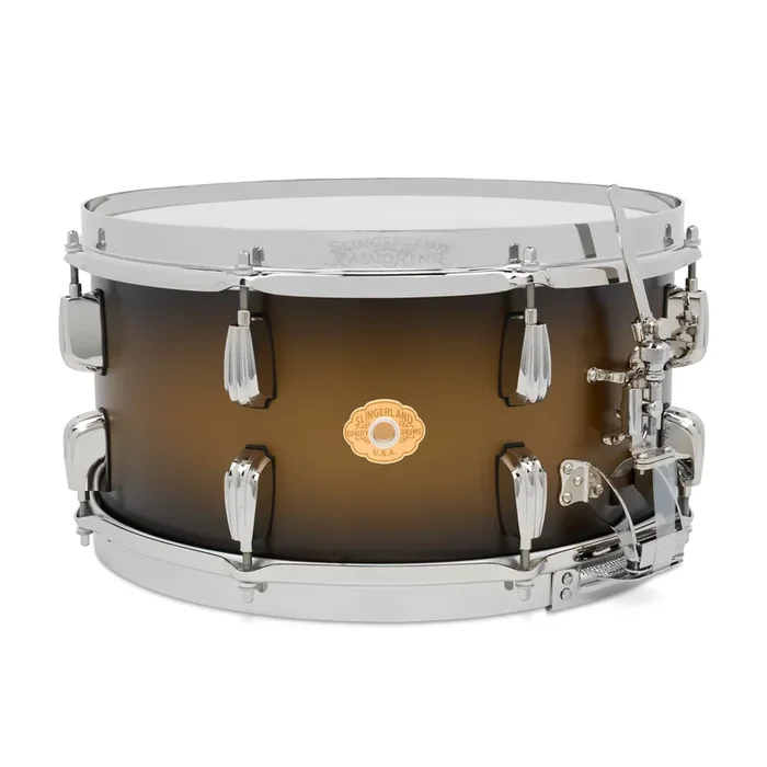 Slingerland Radio King Limited-Edition 7″ X 14″ Maple Snare Drum – Black And Gold Duco Lacquer