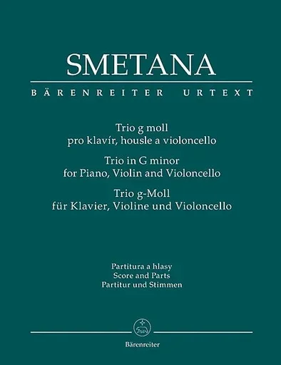 Smetana, Bedrich (Bartos): Trio in G minor (violin, cello, piano) Barenreiter
