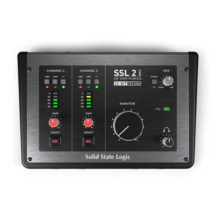 Solid State Logic SSL 2 MKII 2 X 2 USB-C Audio Interface – 729706X2