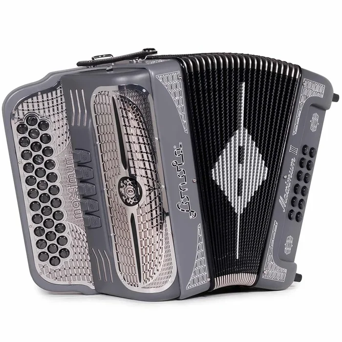 Sonola Maximum II Accordion FBE 5 Switches Gray Silver Matte