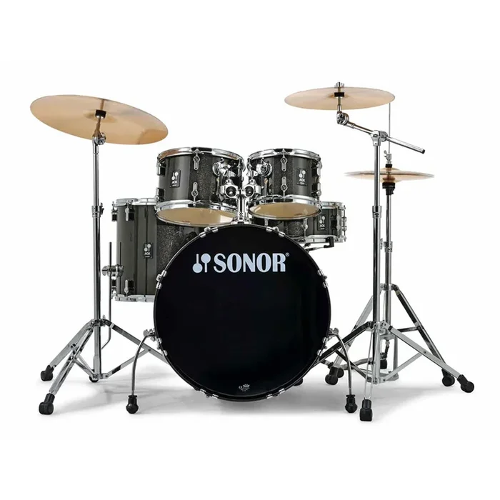 Sonor AQX Stage Set w/ 4000 Series Hardware Set – Transparent Stain Black