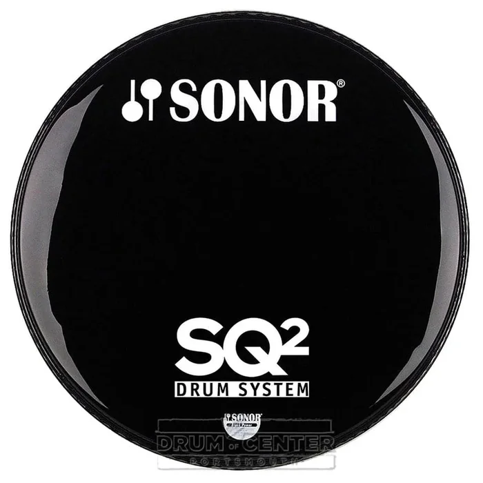 Sonor Bass Drum Logo Head 18″ Black w/SQ2 Logo