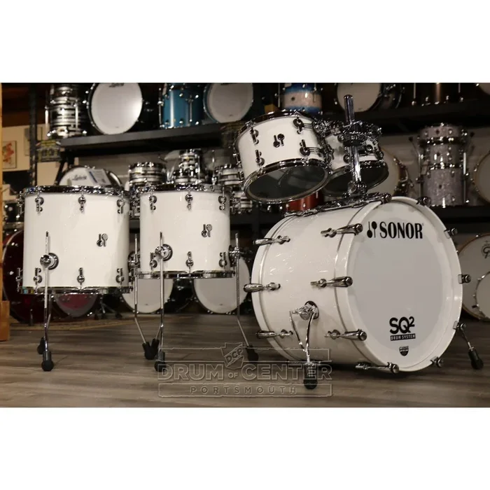 Sonor SQ2 Birch 5pc Drum Set White Sparkle Gloss