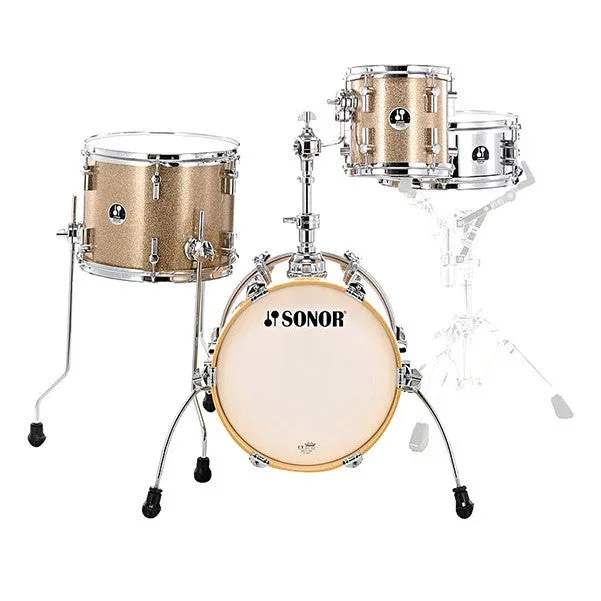 Sonor SSE 13 Martini Special Edition Acoustic Drum Shell Set – Gold Galaxy Sparkle