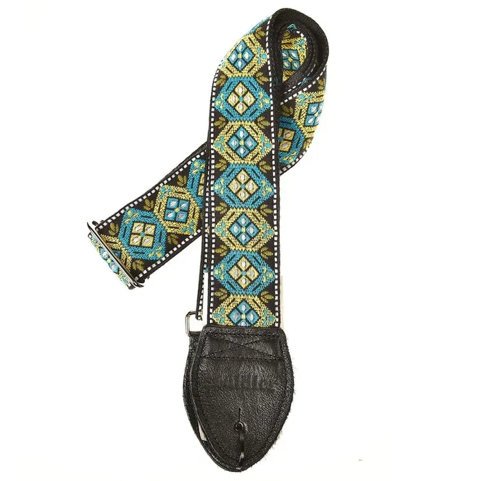 Souldier Honeycomb Blue/Turquoise 2″ Strap (Black Belt & Black Ends)