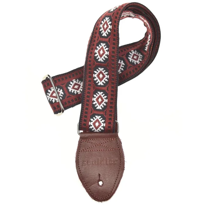 Souldier Pillar Burgundy w/White Stars 2″ Strap (Burgundy Belt & Burgundy Ends)