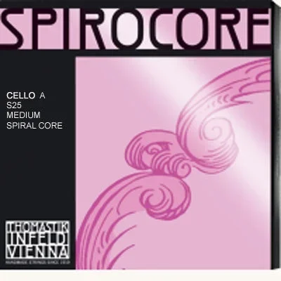 Spirocore Cello A String – Chrome-Wound – Medium Gauge