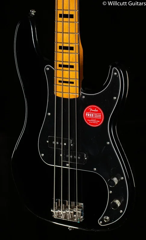 Squier Classic Vibe ’70s Precision Bass Maple Fingerboard Black Bass Guitar (777)