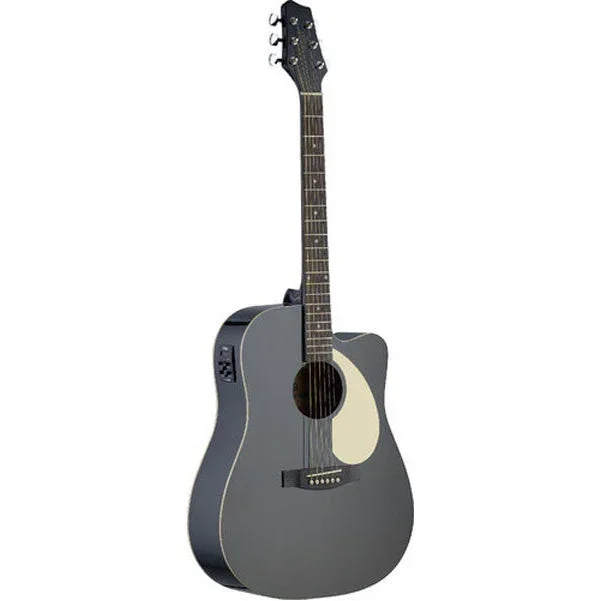 Stagg SA30DCEBK Electro-Acoustic Guitar