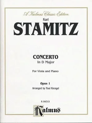 Stamitz, Karl: Concerto in D Major Op.1 (viola & piano)