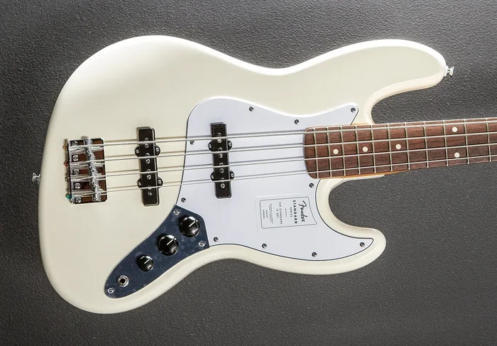 Standard Jazz Bass – Olympic White w/Indian Laurel