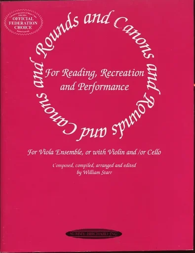 Starr, William: Rounds and Canons for Viola Ensemble