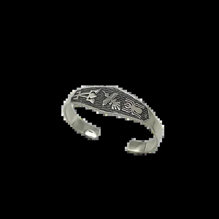 Sterling Silver Navajo Style Cuff Bracelet – 27.3 Grams