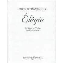 Stravinsky, Igor: Elegie for Viola or Violin unaccompanied