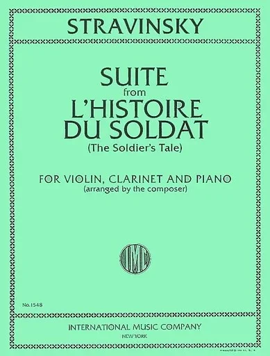 Stravinsky, Igor: L’Histoire du Soldat ( clarinet, violin, piano)