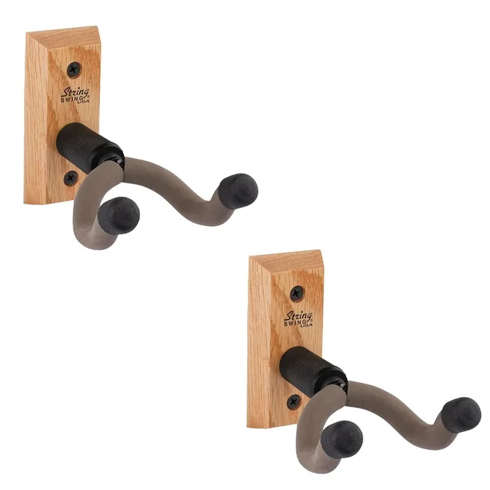 String Swing Hardwood Guitar Hanger – Oak (2 Pack Bundle)