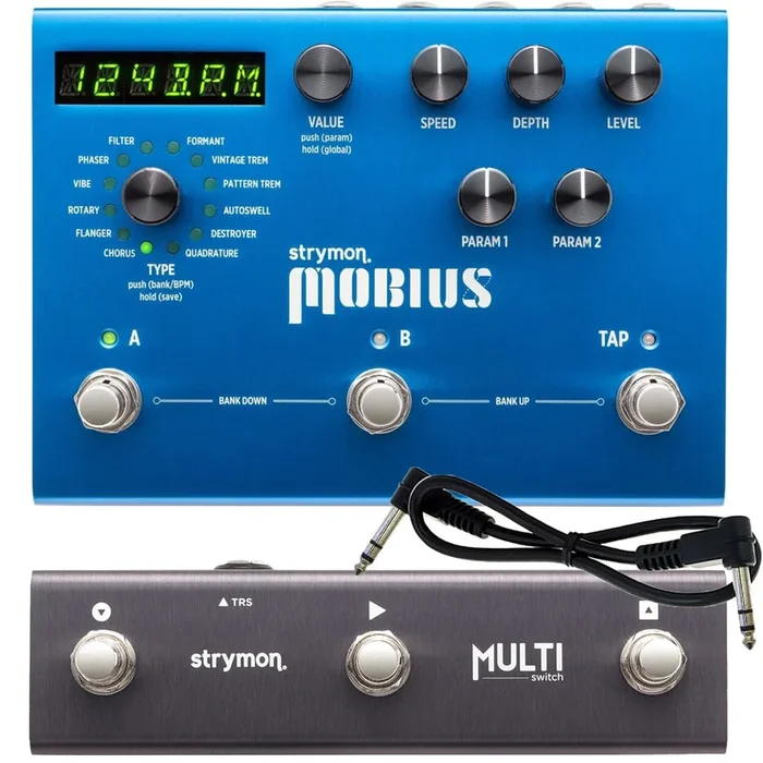 Strymon Mobius Multidimensional Modulation Pedal with MultiSwitch BUNDLE