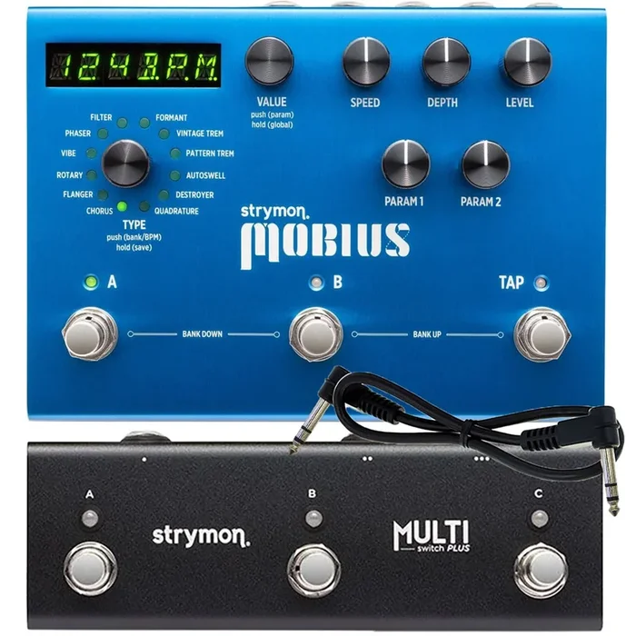 Strymon Mobius Multidimensional Modulation Pedal with MultiSwitch Plus BUNDLE