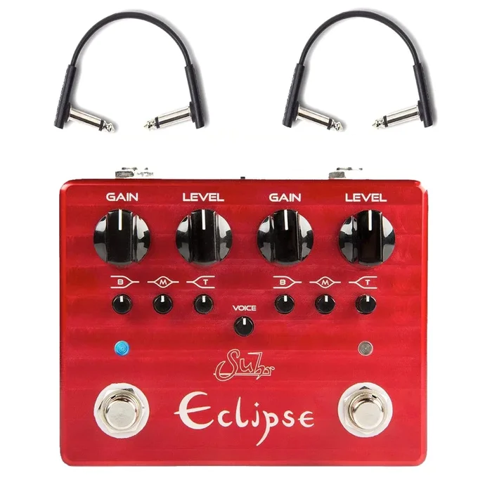 Suhr Eclipse Dual-Channel Overdrive/Distortion w/RockBoard Flat Patch Cables Bundle