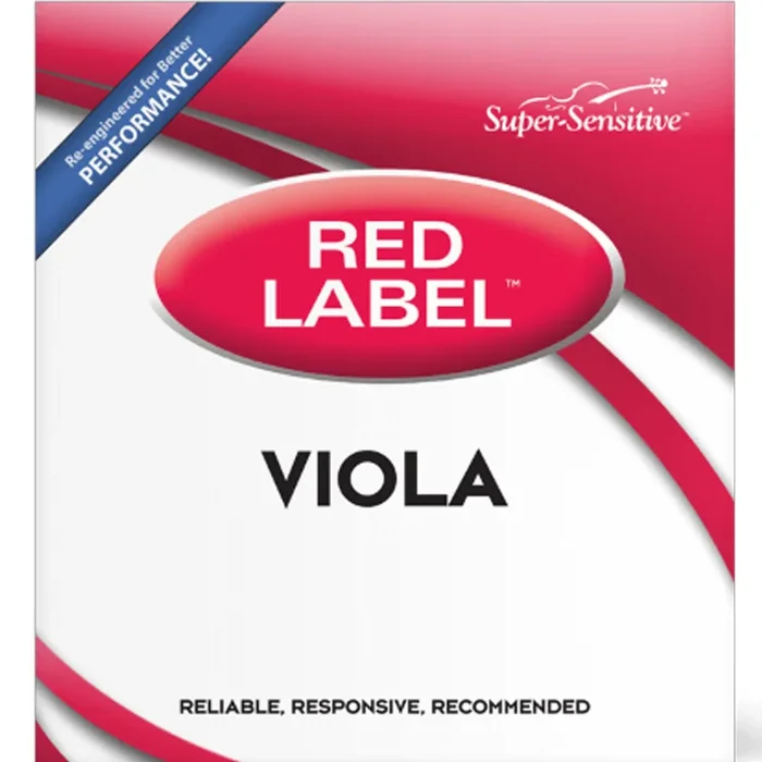 Super Sensitive Bulk Red Label Viola G Single String 13″ Junior, Bulk 10-Pack