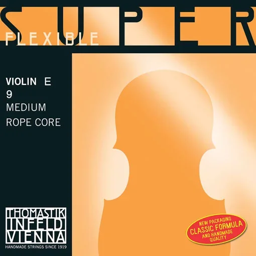 Superflexible violin E string, aluminum wound over steel core, by Thomastik-Infeld