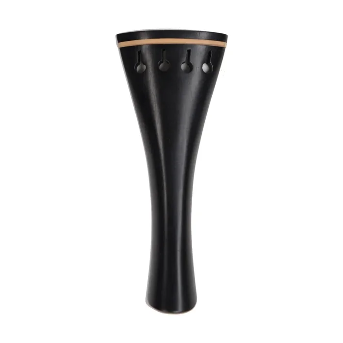Supreme French Ebony Violin Tailpiece with Pearwood Trim