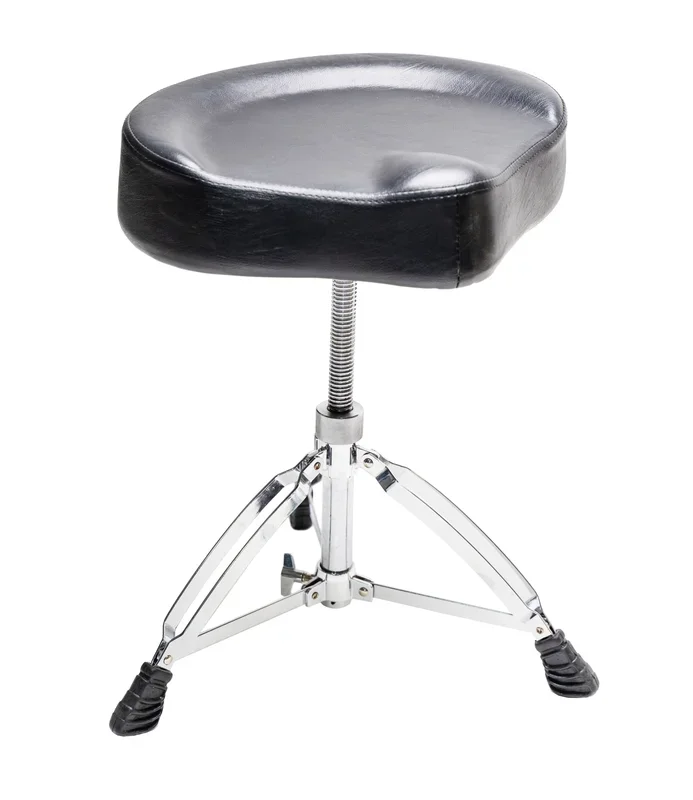 Taburete de tambor ajustable, silla de tambor estilo motocicleta con acolchado