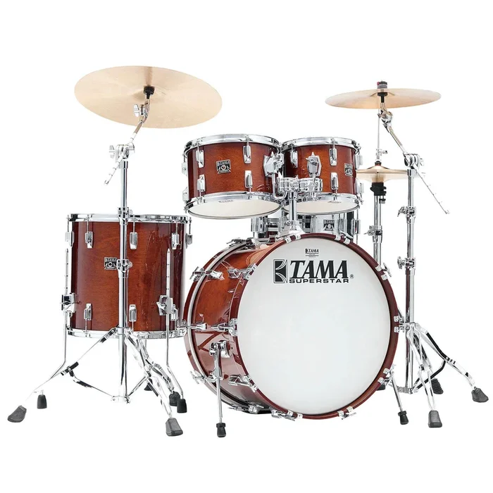 Tama 50th Anniversary Superstar Reissue 4pc Drum Set Super Mahogany