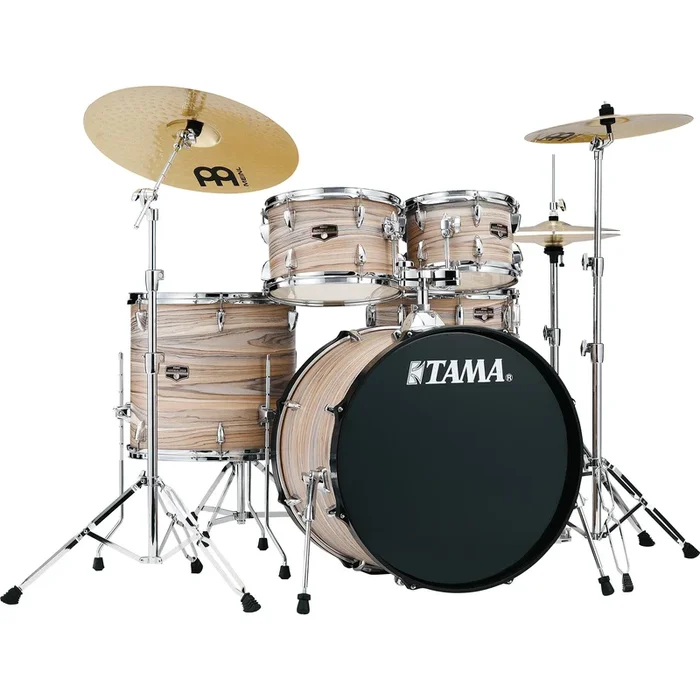 TAMA Imperialstar 5-piece Complete Kit – Natural Zebrawood Wrap