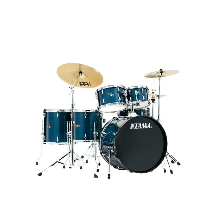 Tama Imperialstar 6pc Complete Kit w/Meinl HCS Cymbals Hairline Blue