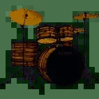 Tama Imperialstar IE50C 5-piece Complete Drum Set with Snare Drum and Meinl Cymbals – Coffee Teak Wrap