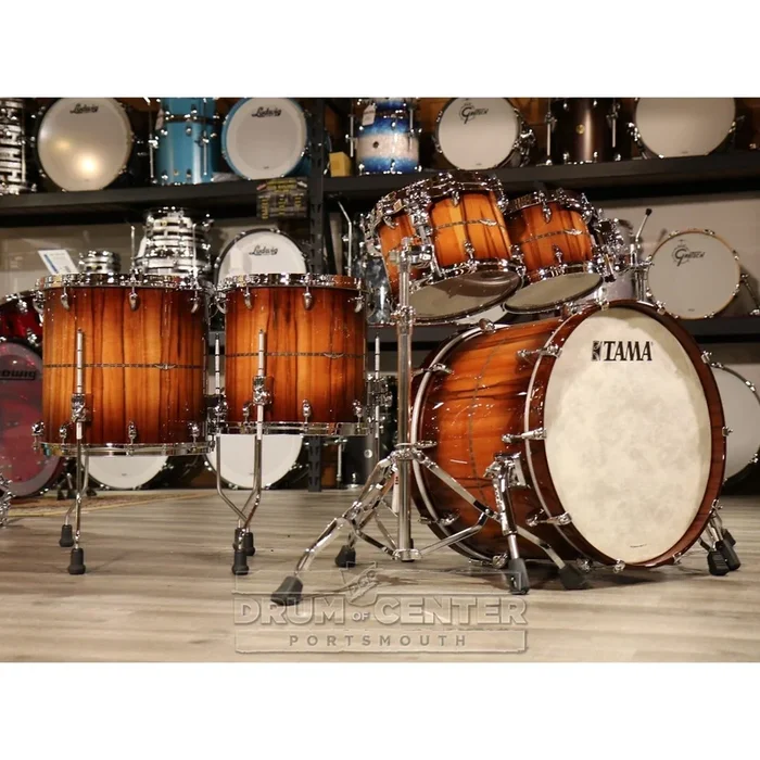 Tama Star Mahogany Factory Vault 6pc Drum Set Caramel Tineo Burst