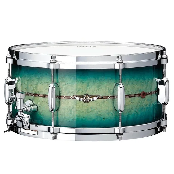 Tama Star Maple Snare Drum 14×6.5 Cerulean Birdseye Maple Burst w/Outside Inlay