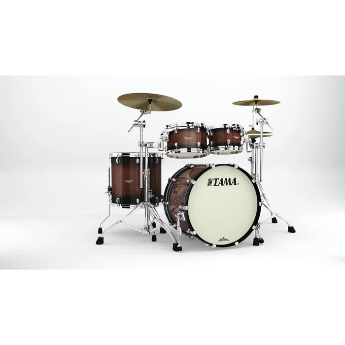 Tama Starclassic Maple Exotix 4pc Drum Set Tobacco Sunburst Movingui