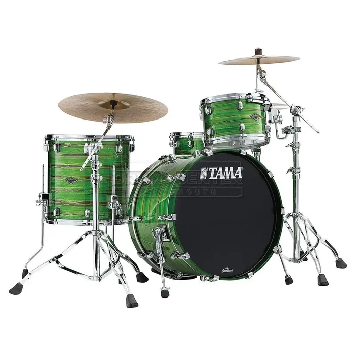 Tama Starclassic Walnut/Birch 3pc Drum Set Lacquer Shamrock Oyster