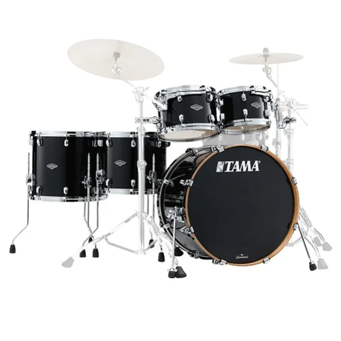 Tama Starclassic Walnut/Birch 5-Piece Shell Pack with 22″ Bass Drum – Piano Black (No Hardware Included)