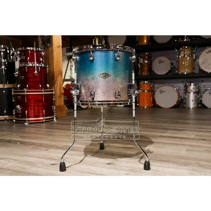 Tama Starclassic Walnut/Birch Floor Tom 14×12 Satin Sapphire Fade