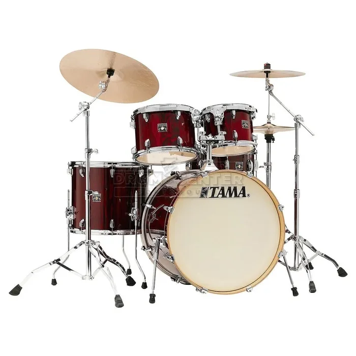 Tama Superstar Classic 5pc Drum Set Gloss Garnet Lacebark Pine