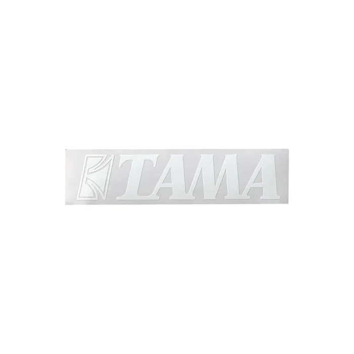 Tama TLS120WH Drum Head Logo Decal White 2 3/8″x11″