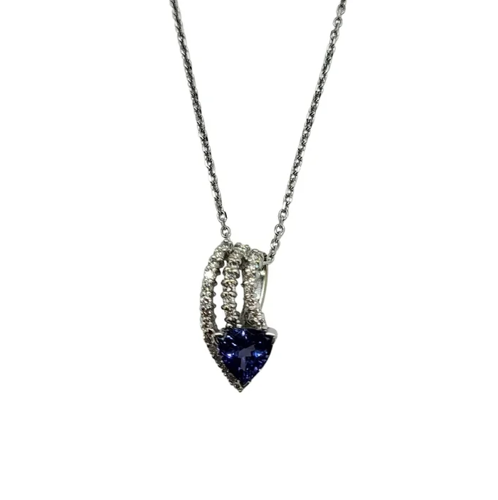 Tanzanite and Diamond Pendant