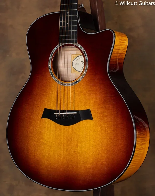 Taylor 2018 LTD 416ce Spruce Big Leaf Maple Tobacco Sunburst USED