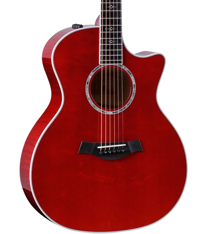 Taylor 614ce Special Edition Grand Auditorium Spruce/Maple Acoustic-Electric Guitar – Transparent Red | New
